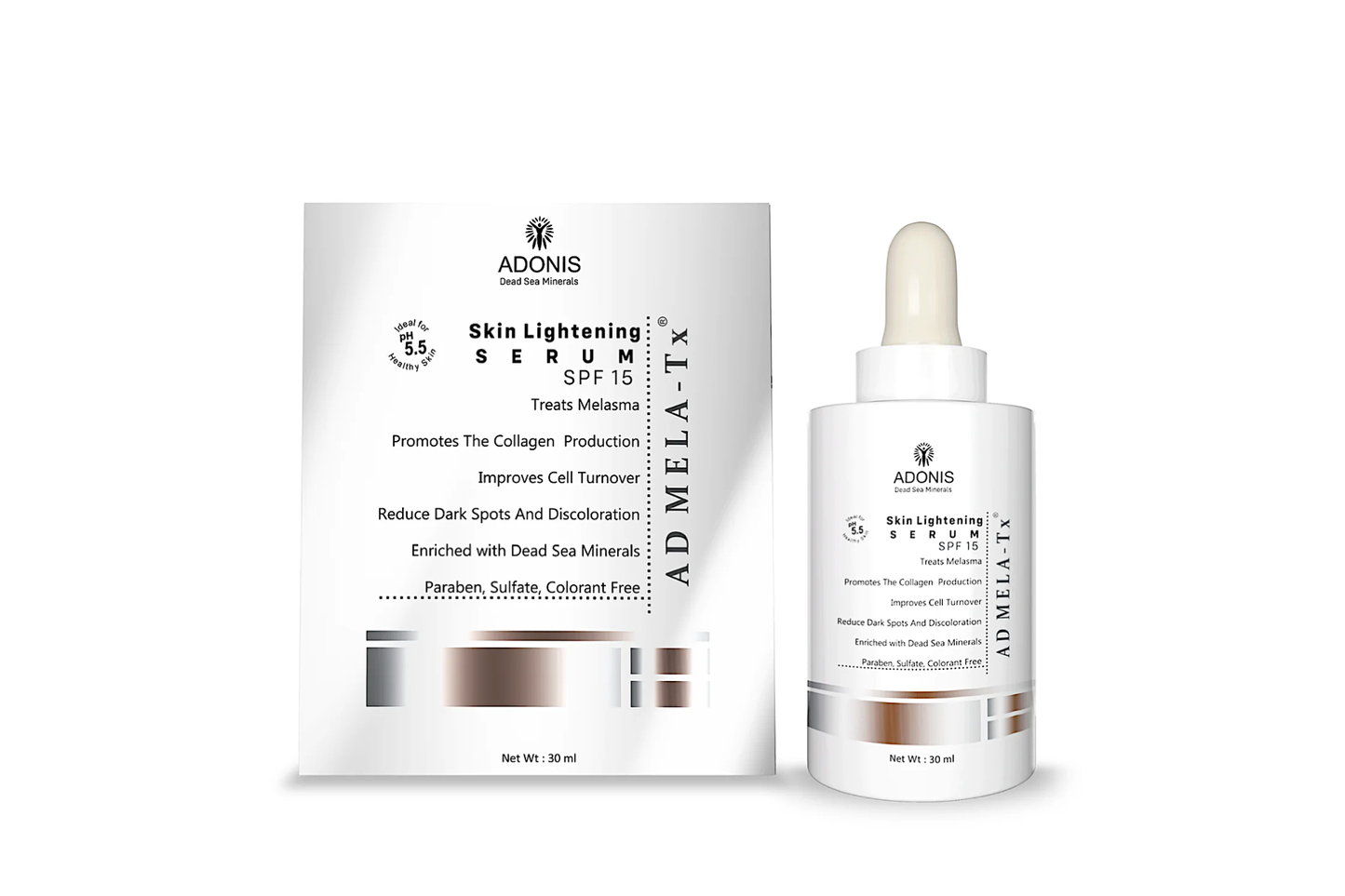 Adonis AD Mela-Tx Skin Lightening Serum SPF15+, 30ml
