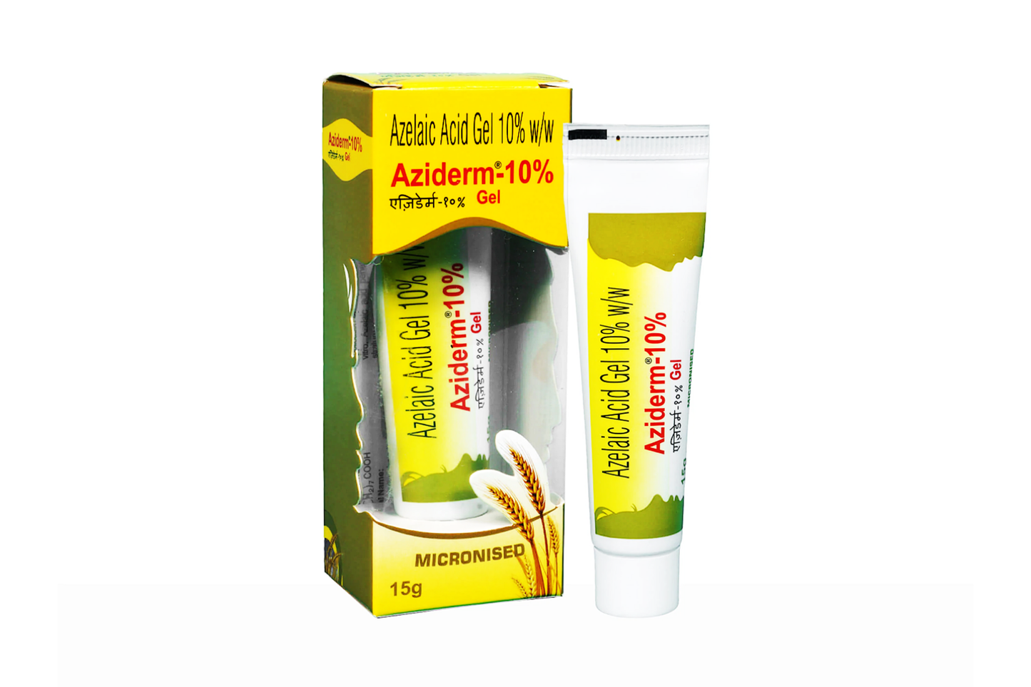 Aziderm 10% Gel, 15gm (Pack of 2)