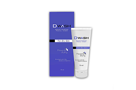 DWash Moisturising Facial Wash, 70ml