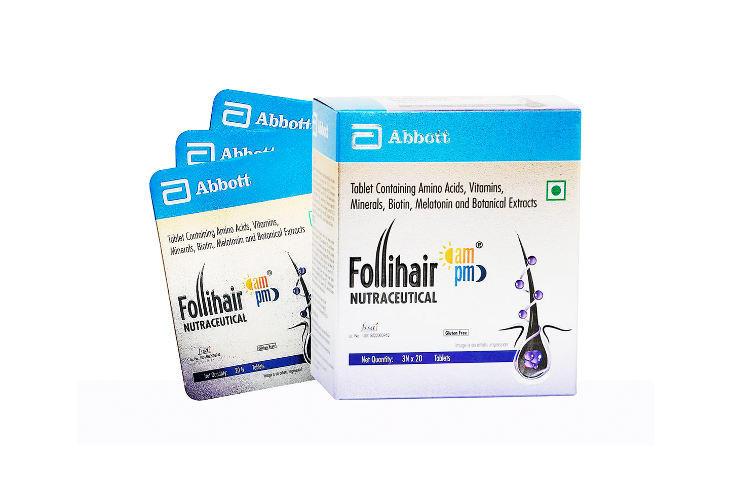 Follihair AM-PM Tablets, 60N