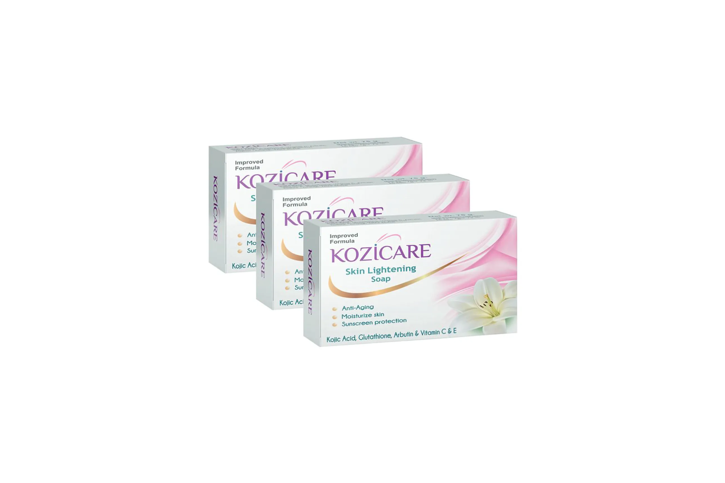 Kozicare Skin Lightning Soap, 75gm (Pack of 3)