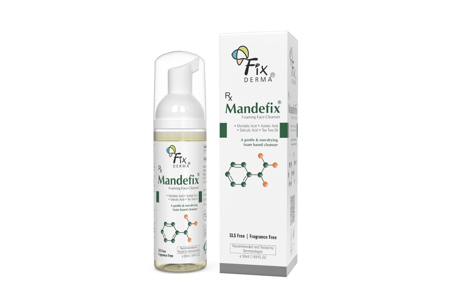 Mandefix Foaming Face Cleanser, 100ml