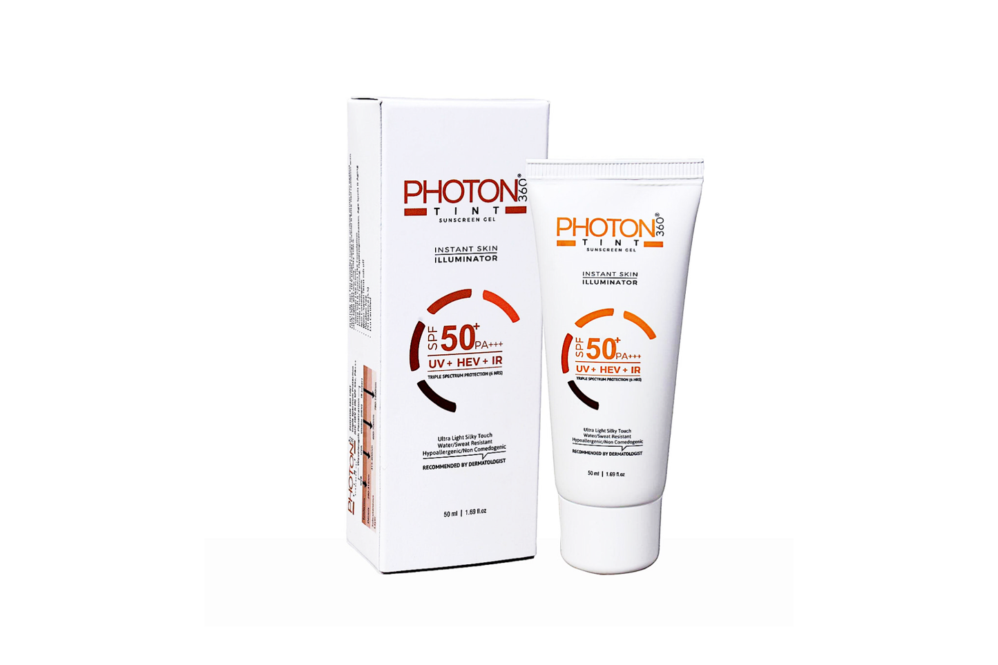 Photon Tint Sunscreen Gel SPF50+, 50ml