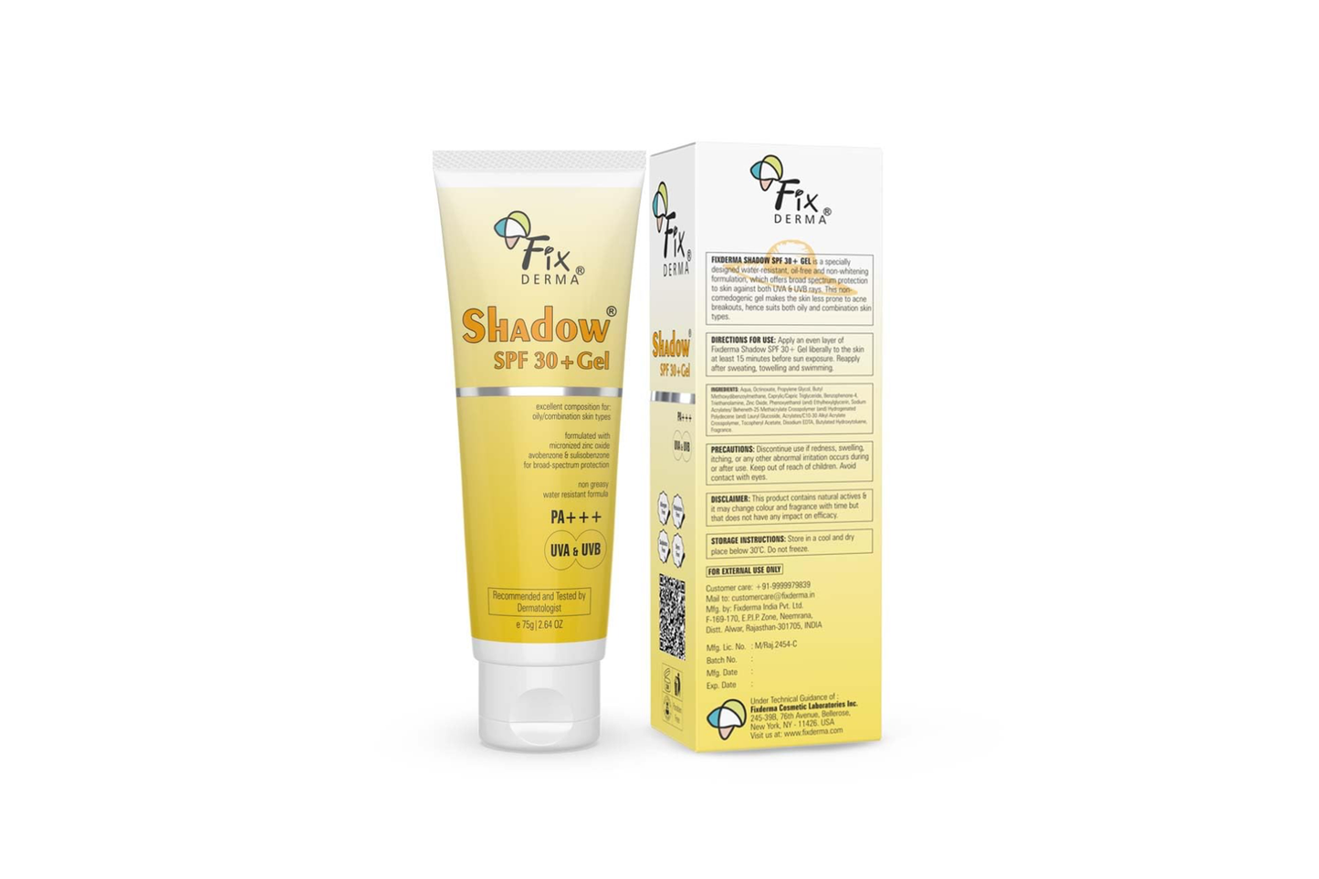 Shadow Sunscreen Gel SPF30+, 75gm