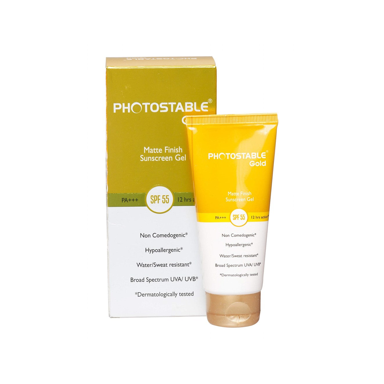 Photostable Gold Sunscreen Gel SPF55+, 50gm