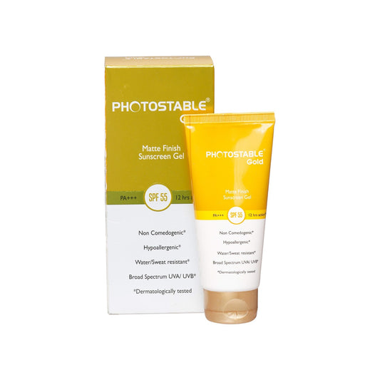 Photostable Gold Sunscreen Gel SPF55+, 50gm