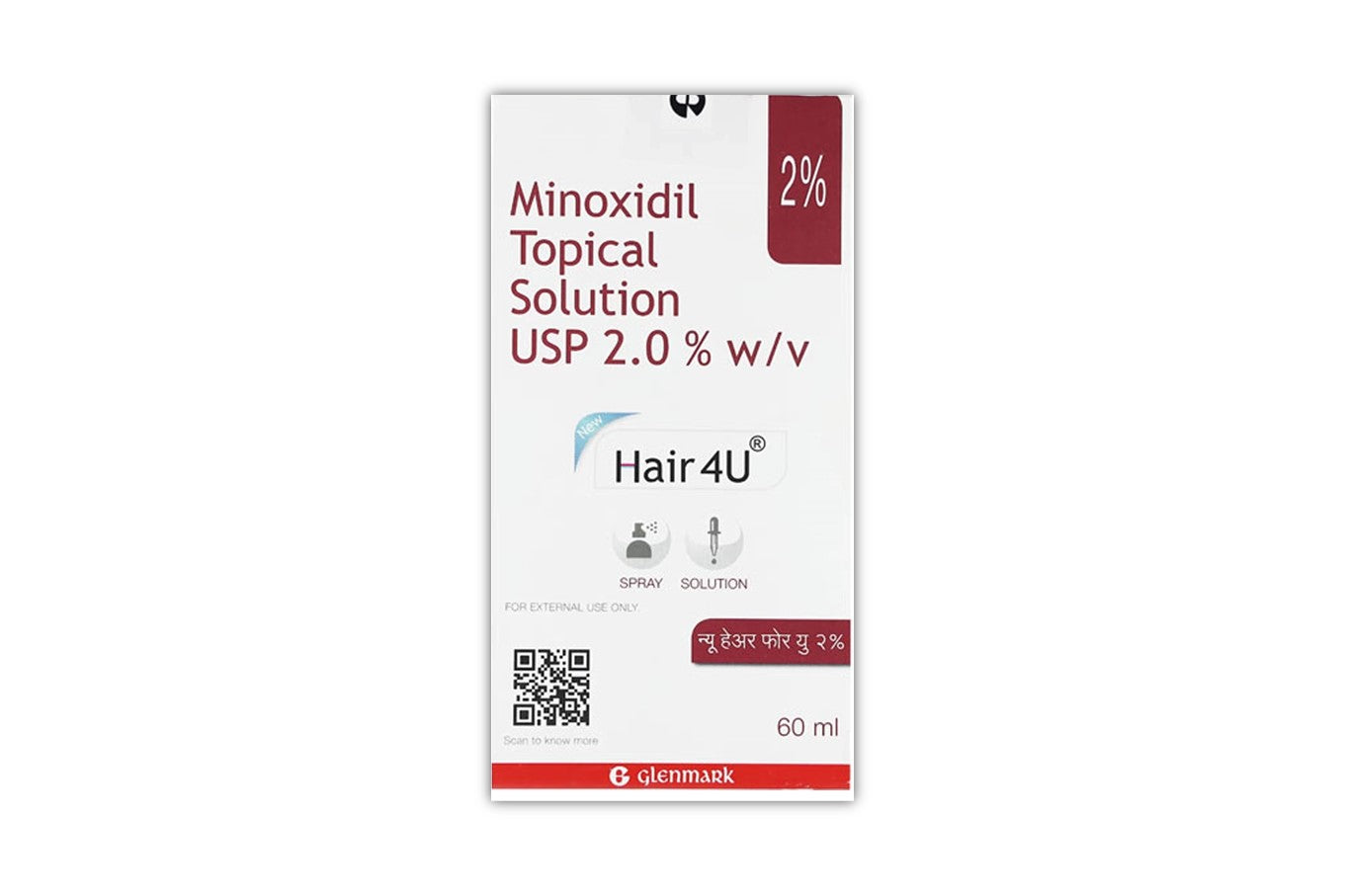 Hair4U 2% Solution, 60ml
