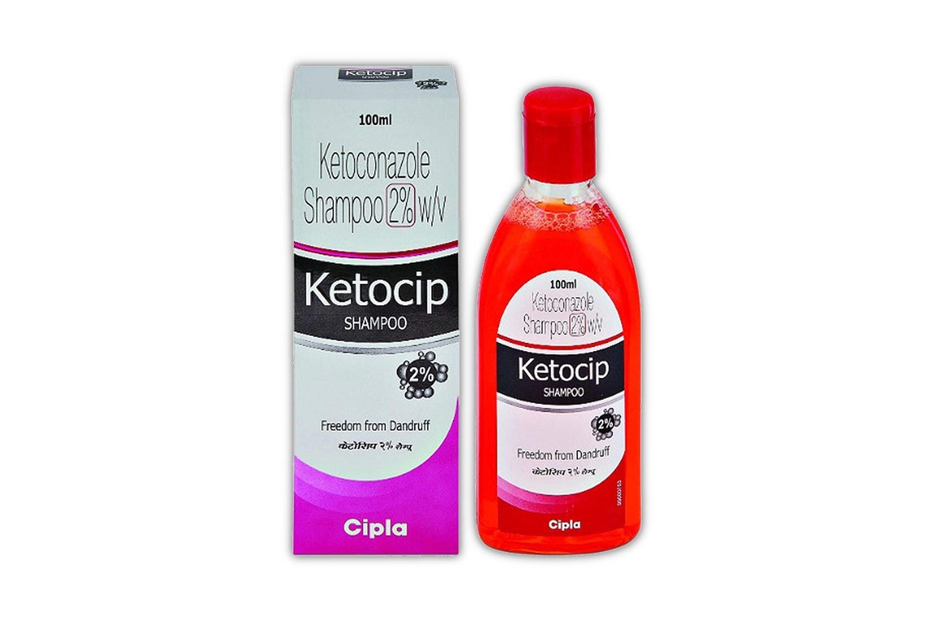 Ketocip 2% Shampoo 100ml (Pack of 2)