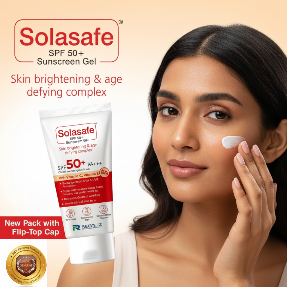 Solasafe SPF 50+ Silicon Sunscreen Gel, 50gm