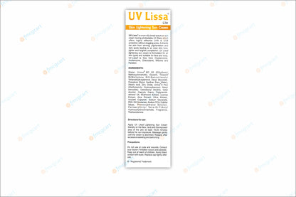 UV Lissa Lite Sun Cream SPF 30+, 50gm