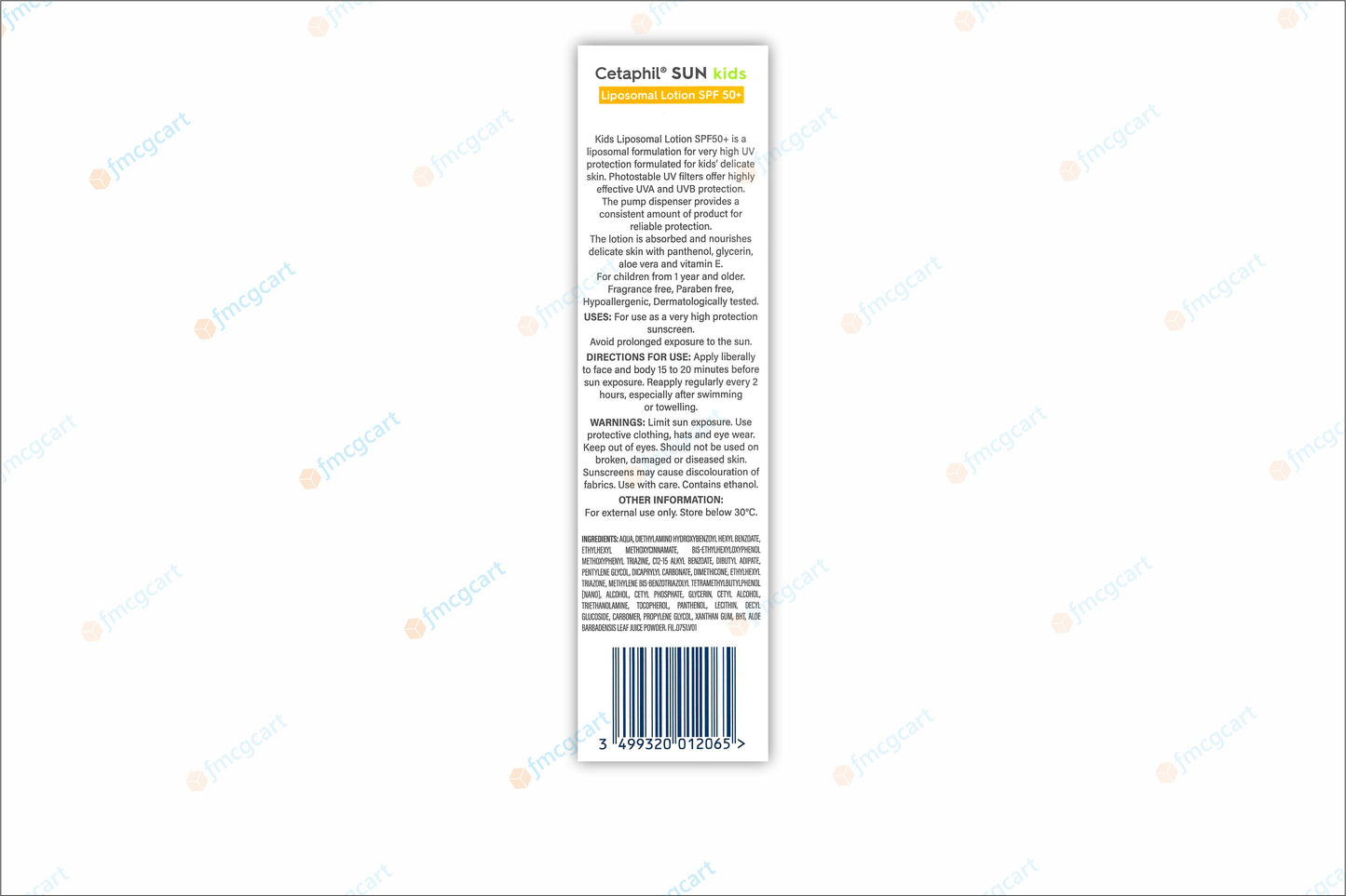 Cetaphil Sun Kids Lipsomal Lotrion SPF50+, 150ml