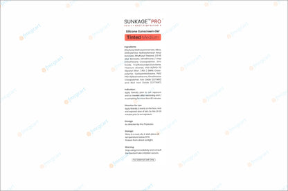 Sunkage Pro Silicon Sunscreen Gel SPF80+, 50ml