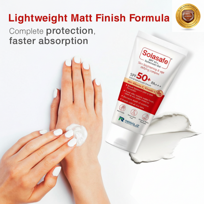 Solasafe SPF 50+ Silicon Sunscreen Gel, 50gm