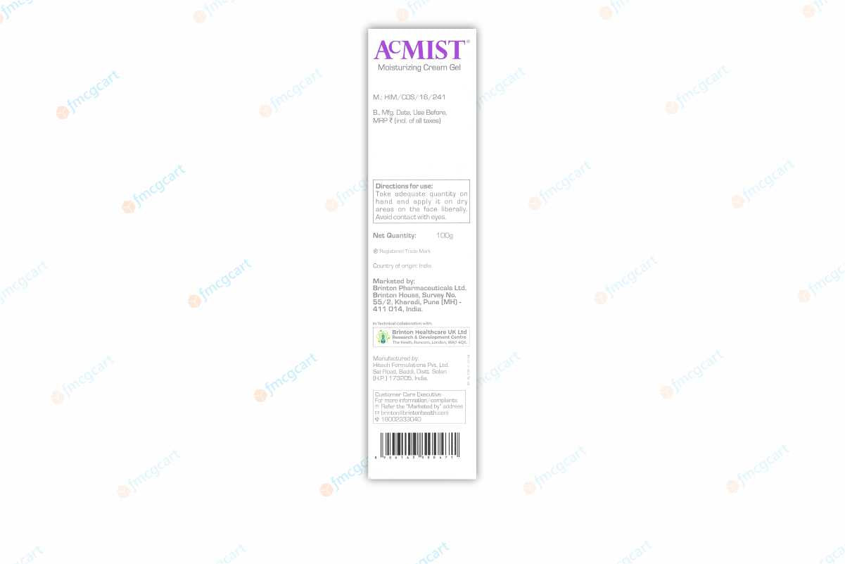 Acmist Mosturizing Cream Gel, 100gm
