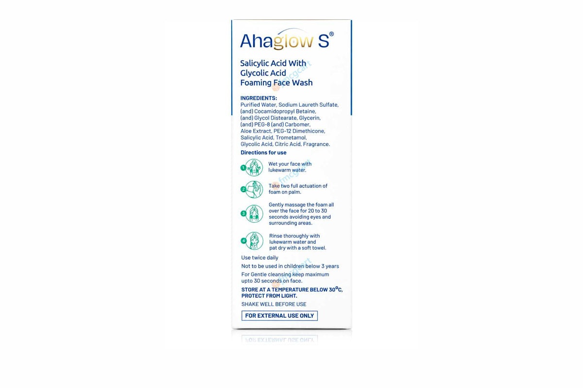 Ahaglow S Foaming Face Wash, 100ml