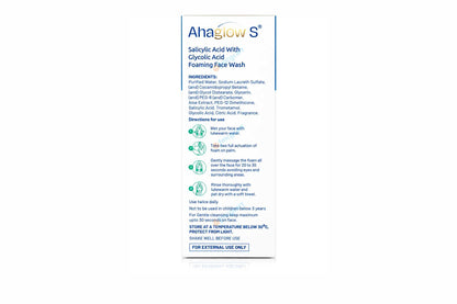 Ahaglow S Foaming Face Wash, 100ml