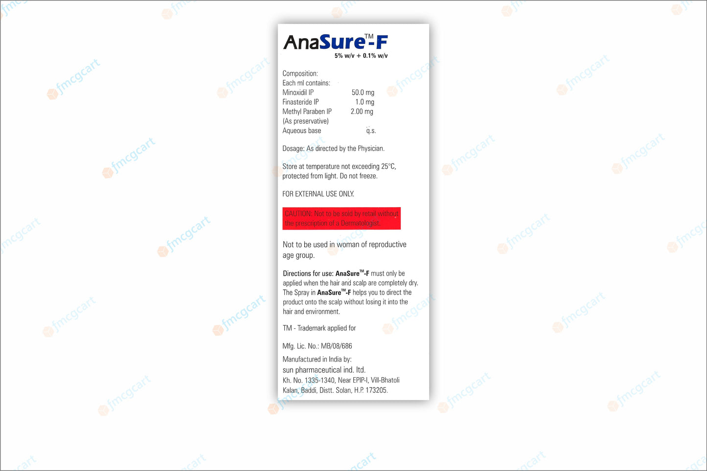 Anasure F 5% Solution, 60ml