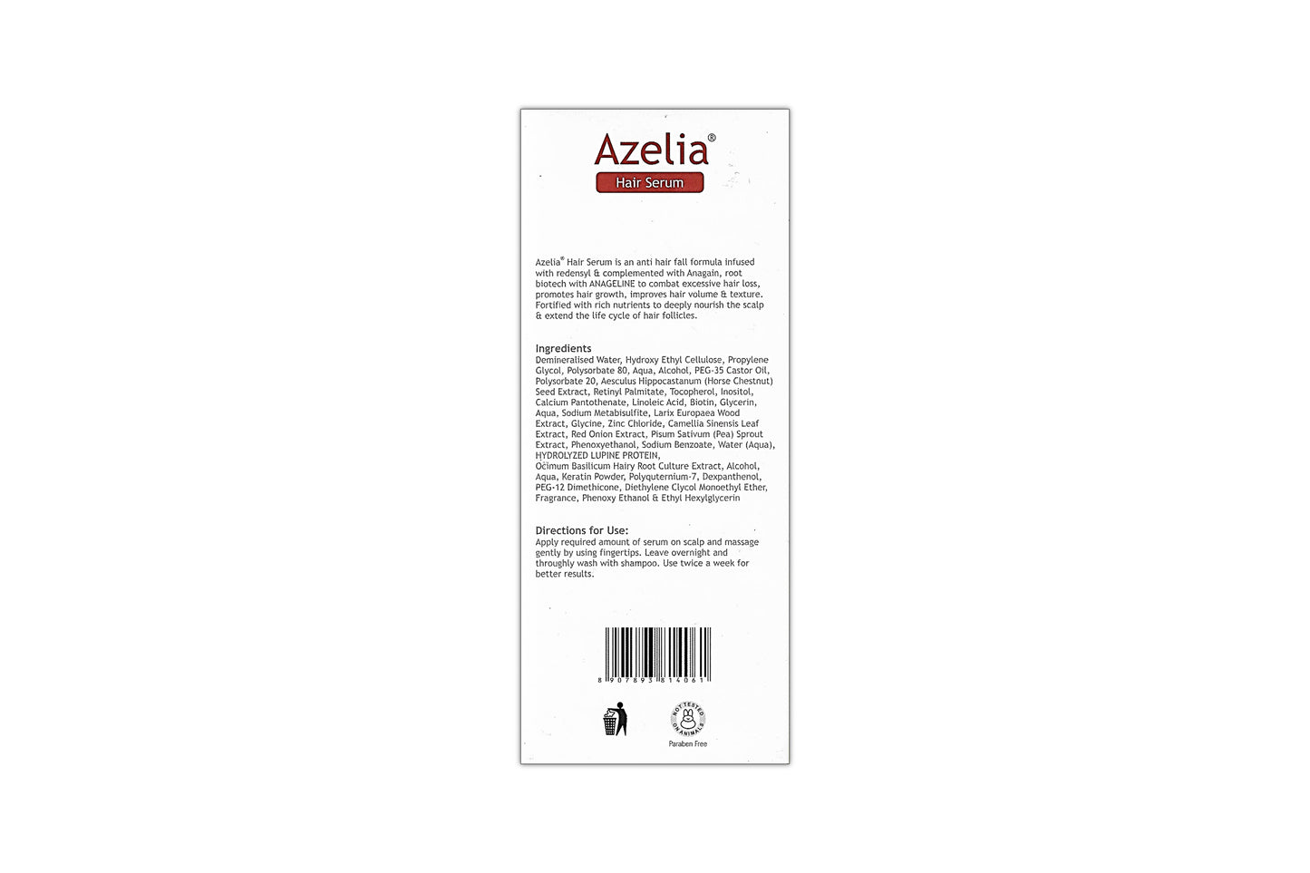 Azelia Hair Serum, 60ml
