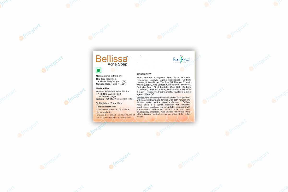 Bellissa Acne Soap, 75gm (Pack of 2)