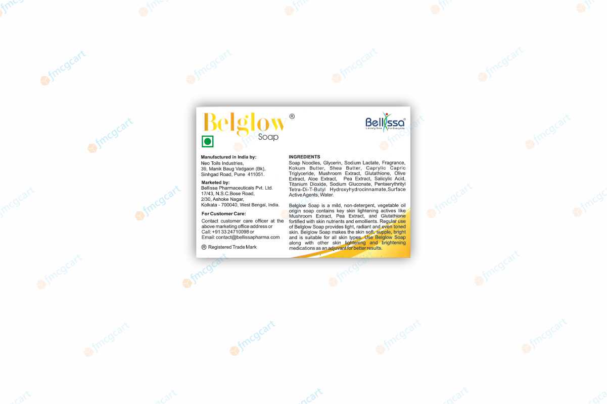 Bellissa Belglow Soap, 75gm (Pack of 2)
