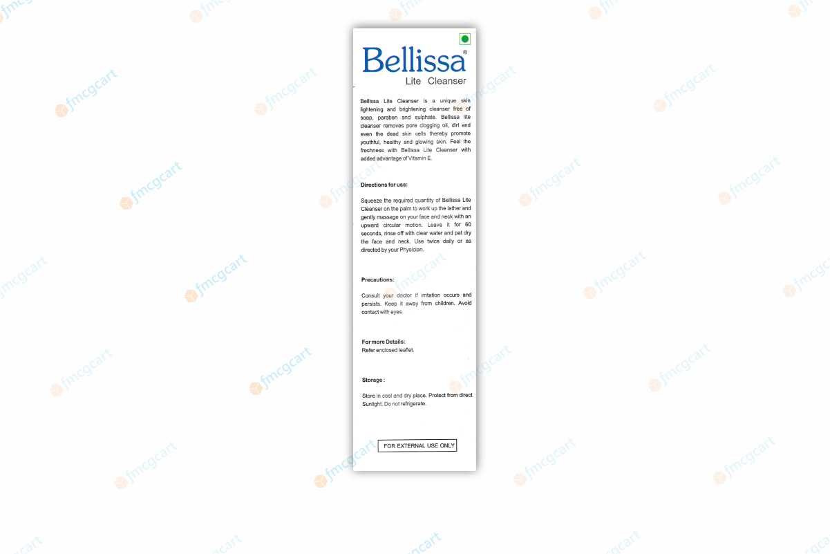 Bellissa Light Cleanser, 60ml