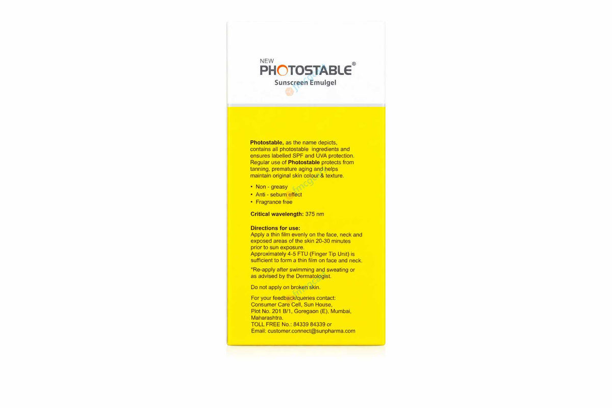 Bello New Photostable Sunscreen Emulgel SPF55+, 50gm
