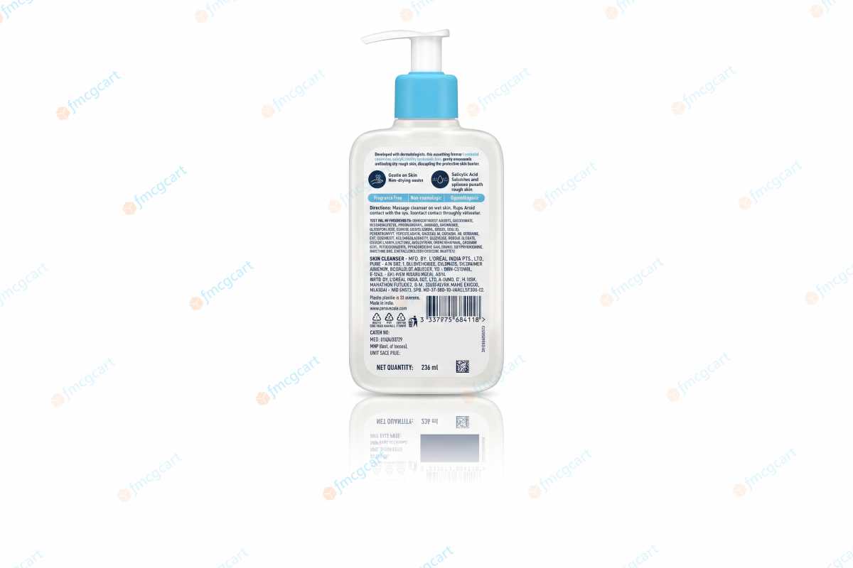 CeraVe SA Smoothing Cleanser For Dry, Rough, Bumpy Skin, 236ml