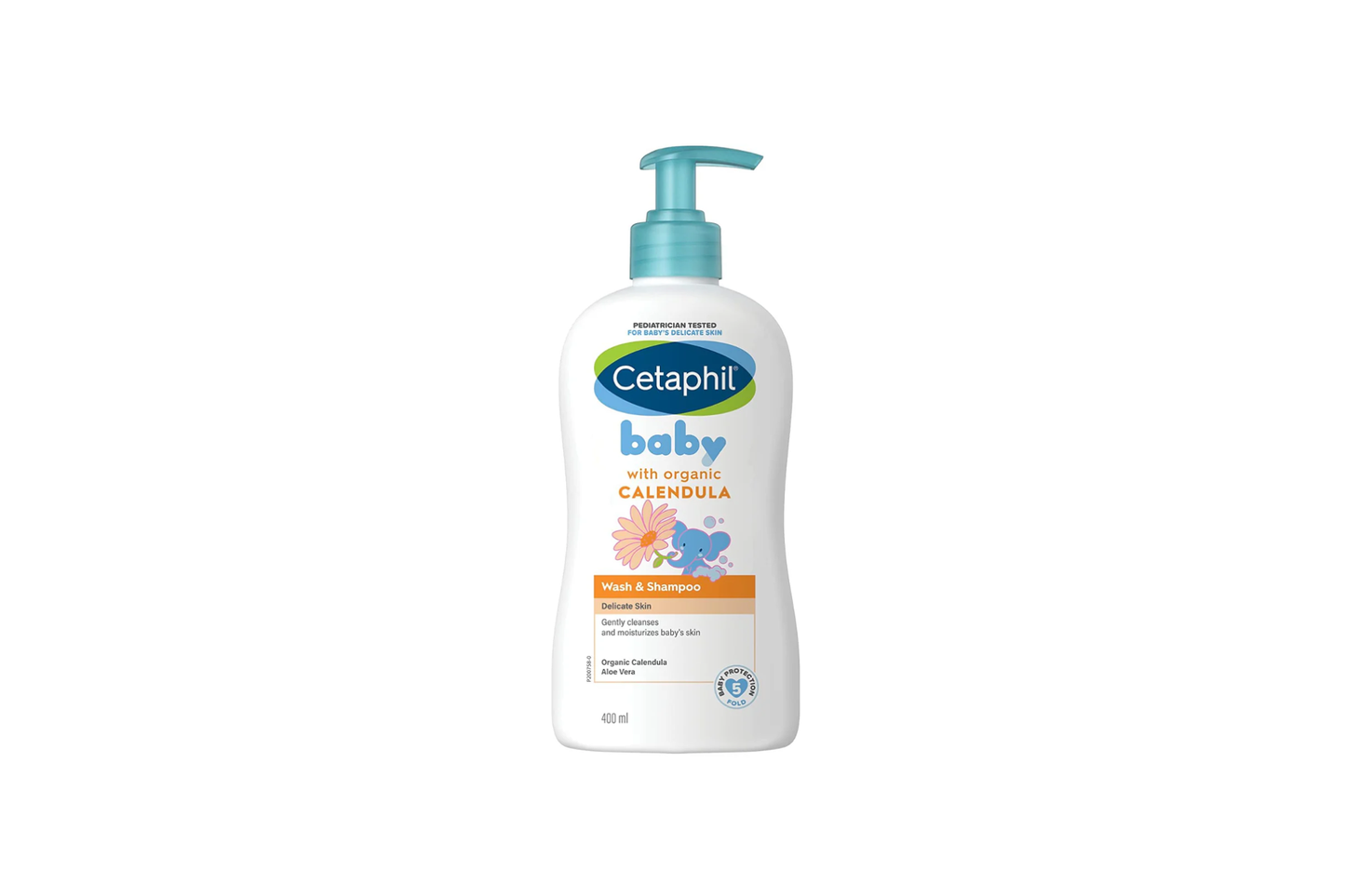 Cetaphil Baby Wash & Shampoo with Organic Calendula, 400ml