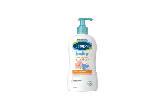 Cetaphil Baby Wash & Shampoo with Organic Calendula, 400ml