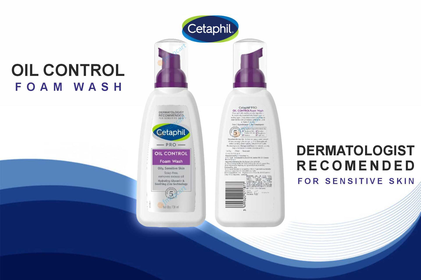 Cetaphil Pro Oil Control Foam Wash, 236ml