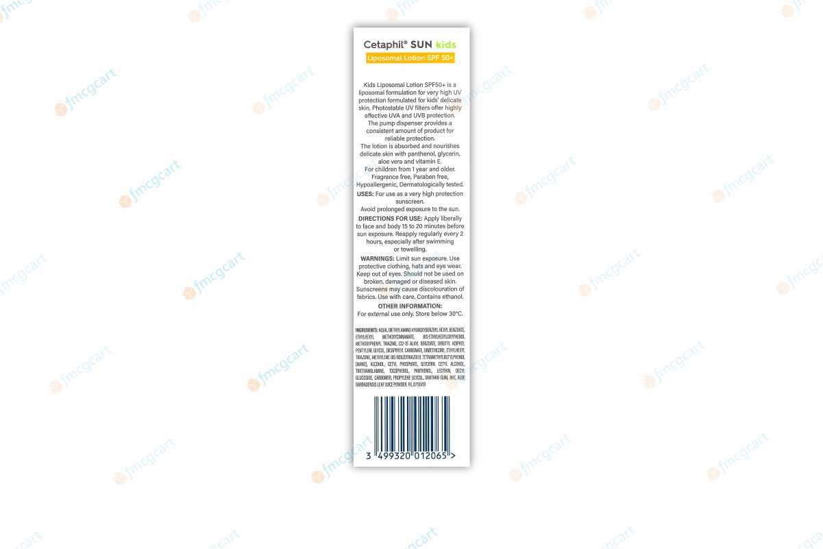 Cetaphil Sun Kids Lipsomal Lotrion SPF50+, 150ml