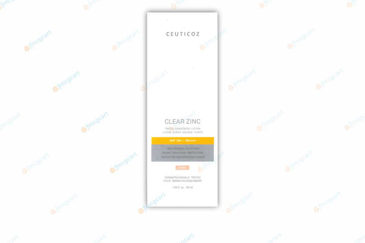 Ceuticoz Clear Zinc Tinted Sunscreen Gel SPF50+, 50gm