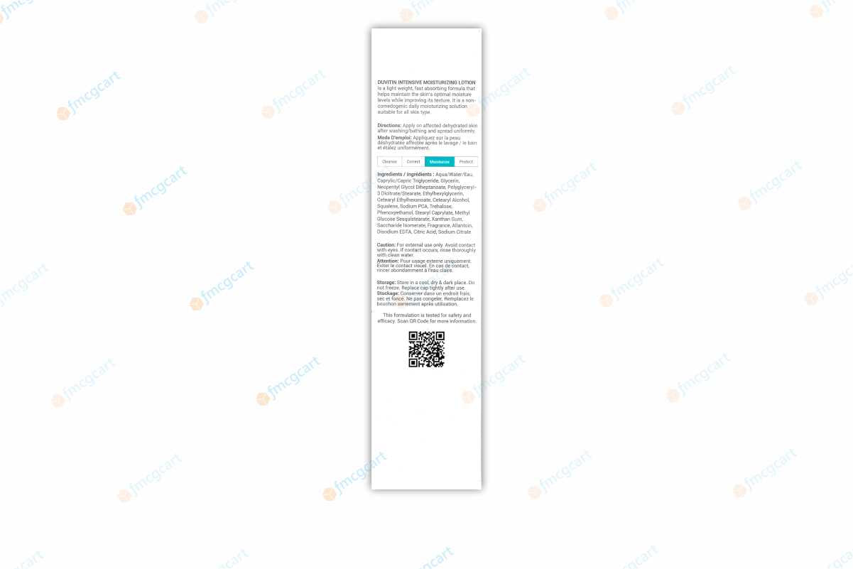 Ceuticoz Duvitin Intensive Moisturising Lotion, 100ml