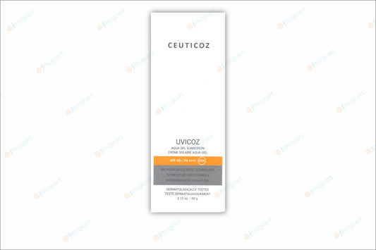 Ceuticoz Uvicoz Aqua Gel Sunscreen SPF50+, 60gm