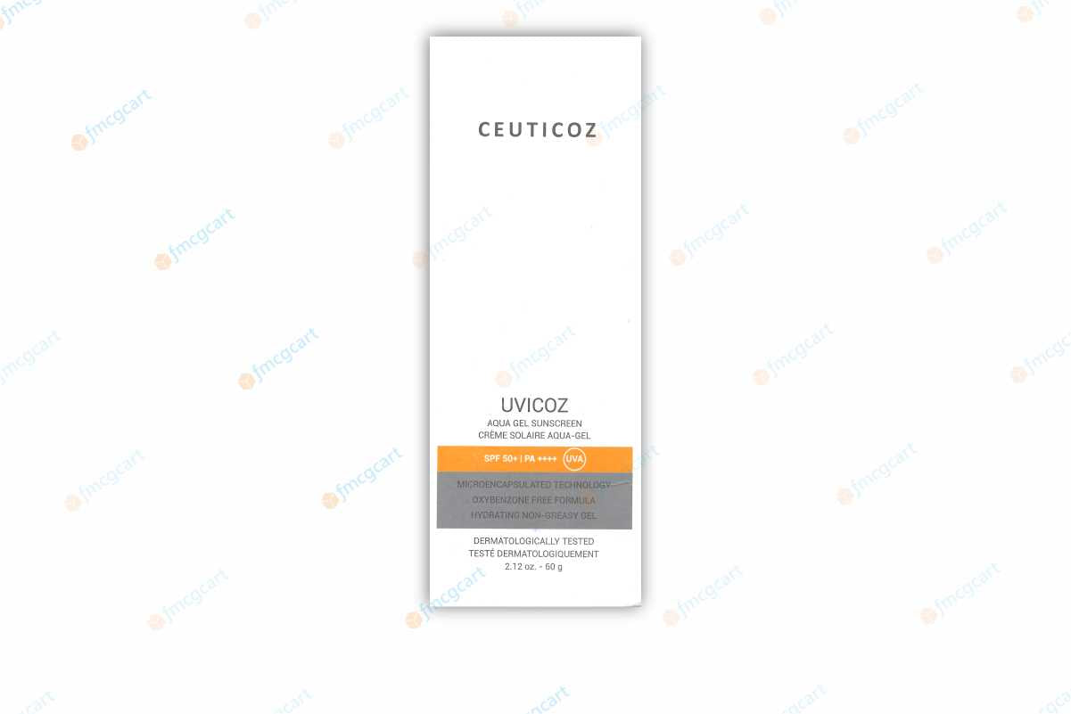 Ceuticoz Uvicoz Aqua Gel Sunscreen SPF50+, 60gm