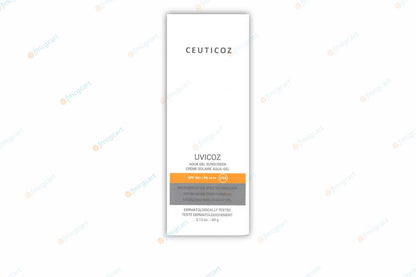 Ceuticoz Uvicoz Aqua Gel Sunscreen SPF50+, 60gm