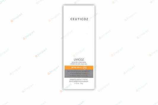 Ceuticoz Uvicoz Aqua Gel Sunscreen SPF50+, 60gm