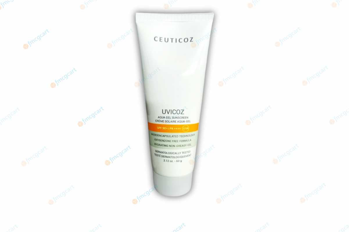 Ceuticoz Uvicoz Aqua Gel Sunscreen SPF50+, 60gm