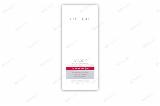 Ceuticoz Uvicoz IR Dry Touch Sunscreen Gel SPF50+, 50gm