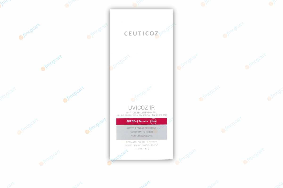 Ceuticoz Uvicoz IR Dry Touch Sunscreen Gel SPF50+, 50gm