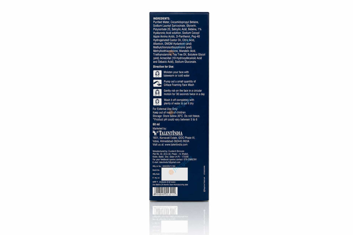 Cliface Foaming Face Wash, 60ml