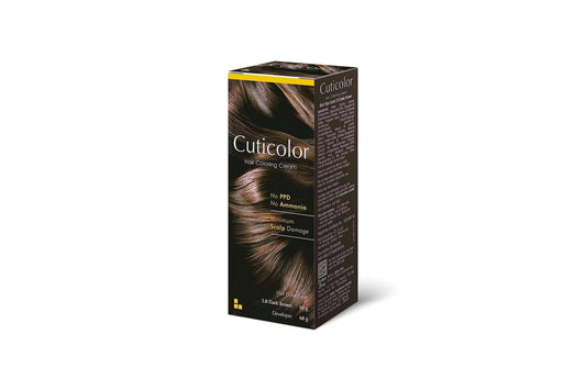 Cuticolor Hair Coloring Cream 3.0 Dark Brown, 60gm