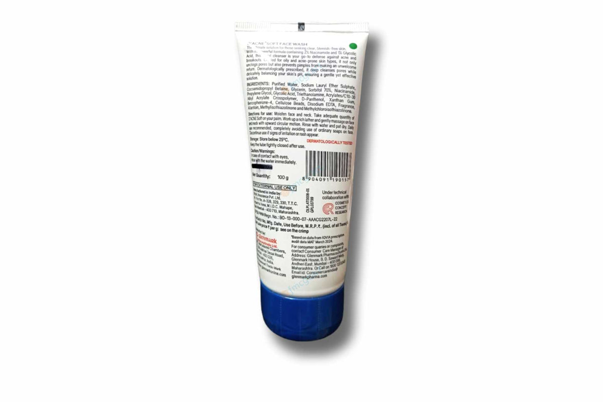 D Acne Soft Face Wash, 100gm