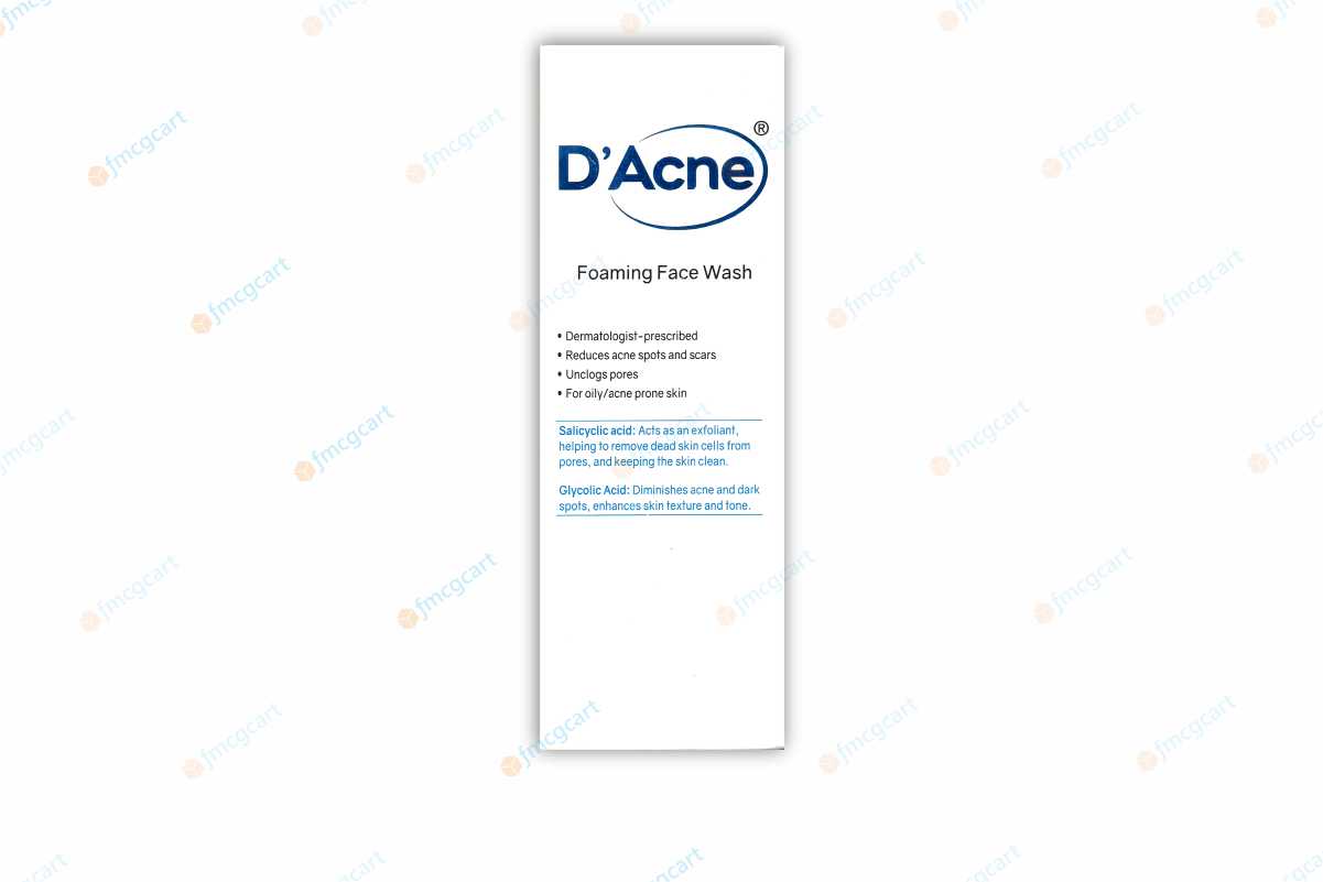 D'Acne Foaming Face Wash, 60ml