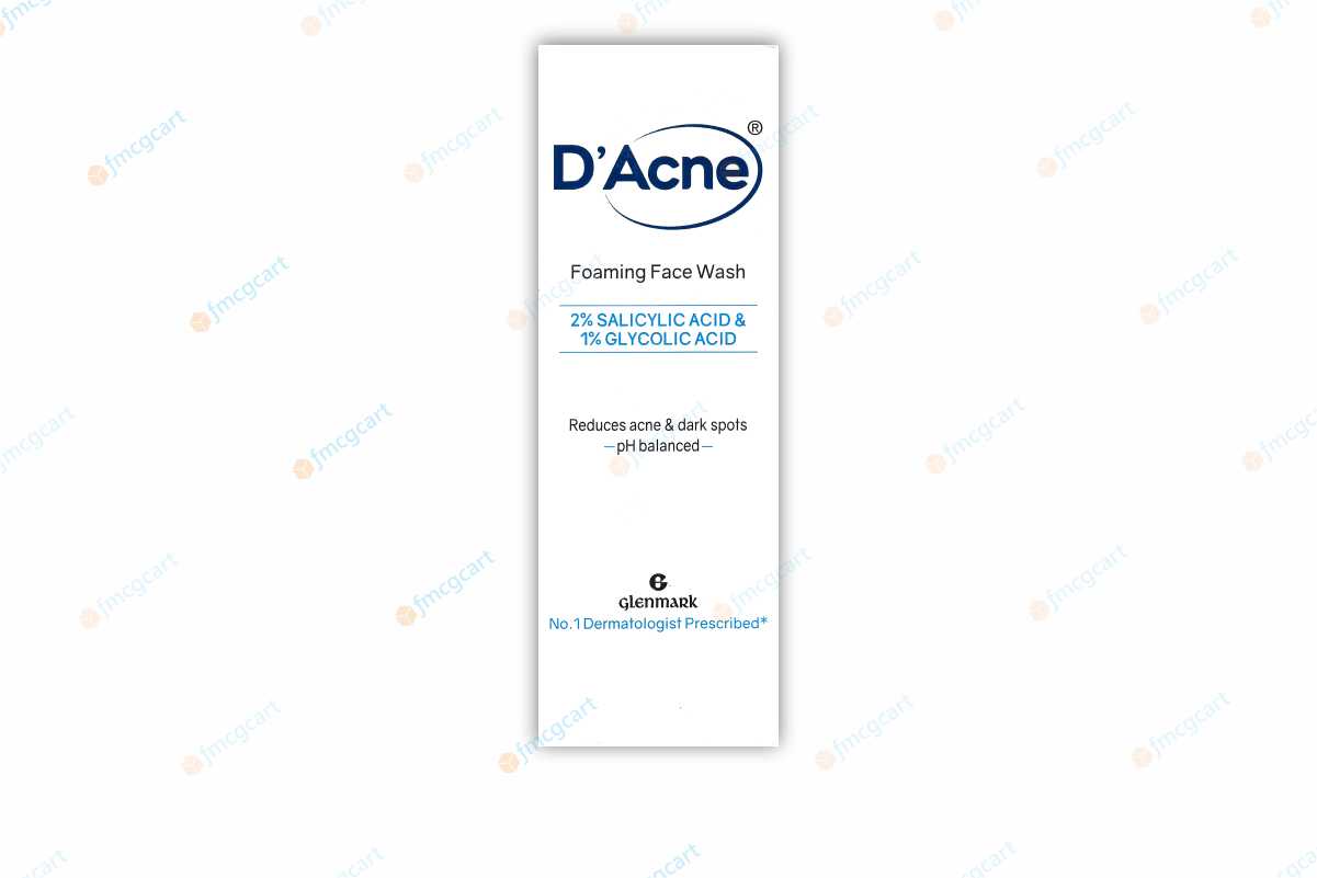 D'Acne Foaming Face Wash, 60ml