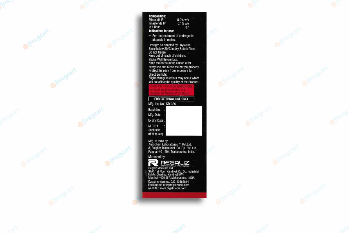 Densita MF Alcohol Free 5% Solution, 60ml