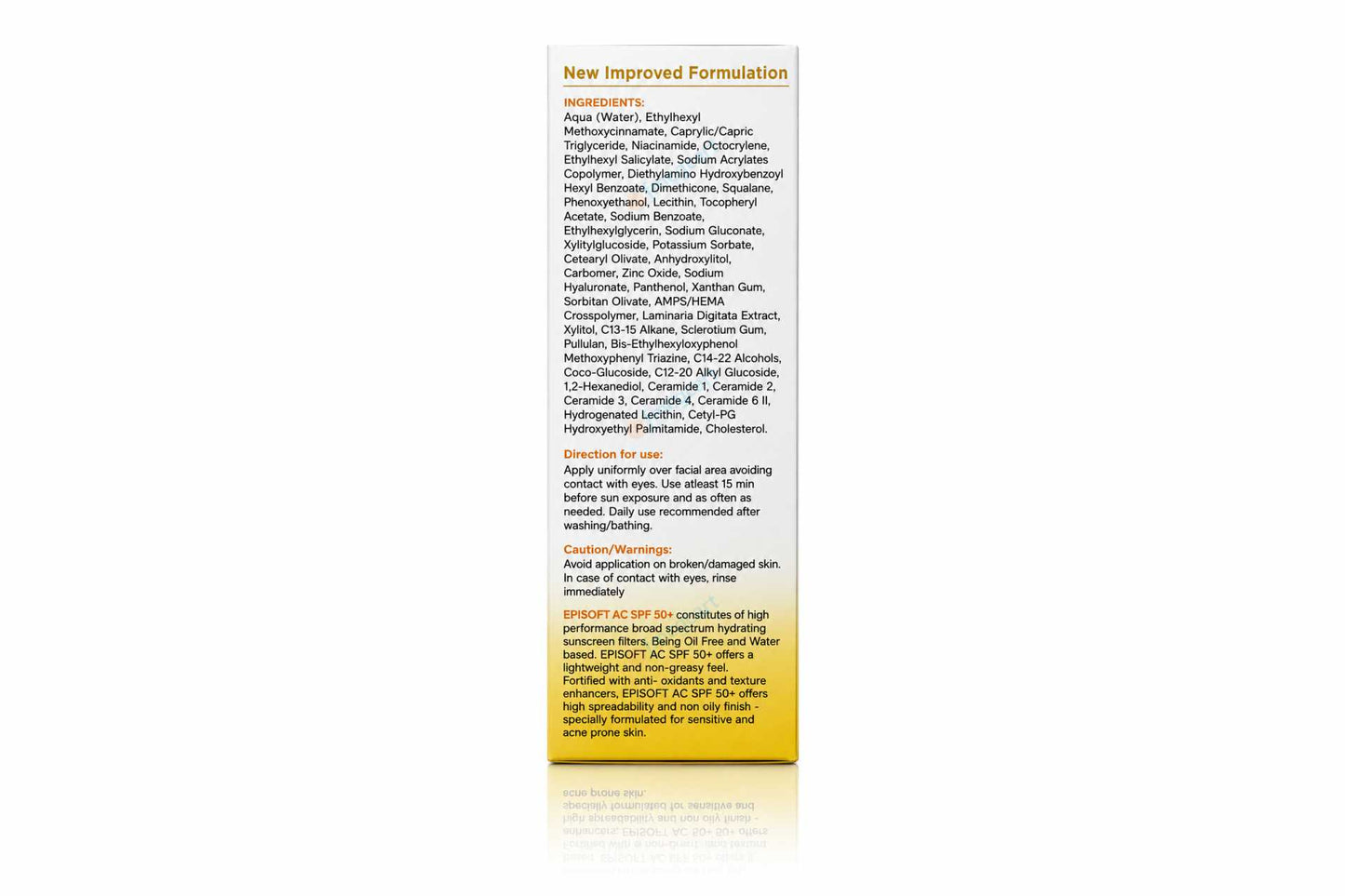 Episoft AC Hydrating Sunscreen SPF50+, 50gm