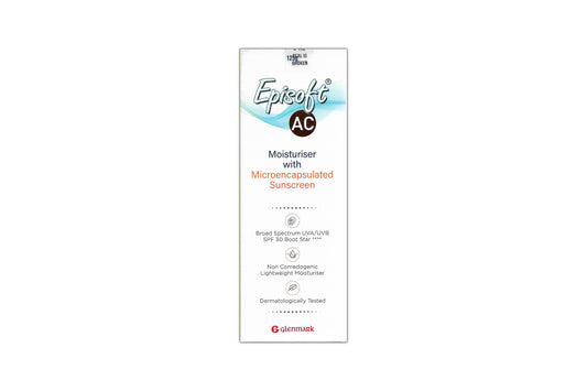 Episoft AC Moisturiser with Sunscreen SPF30+, 125gm