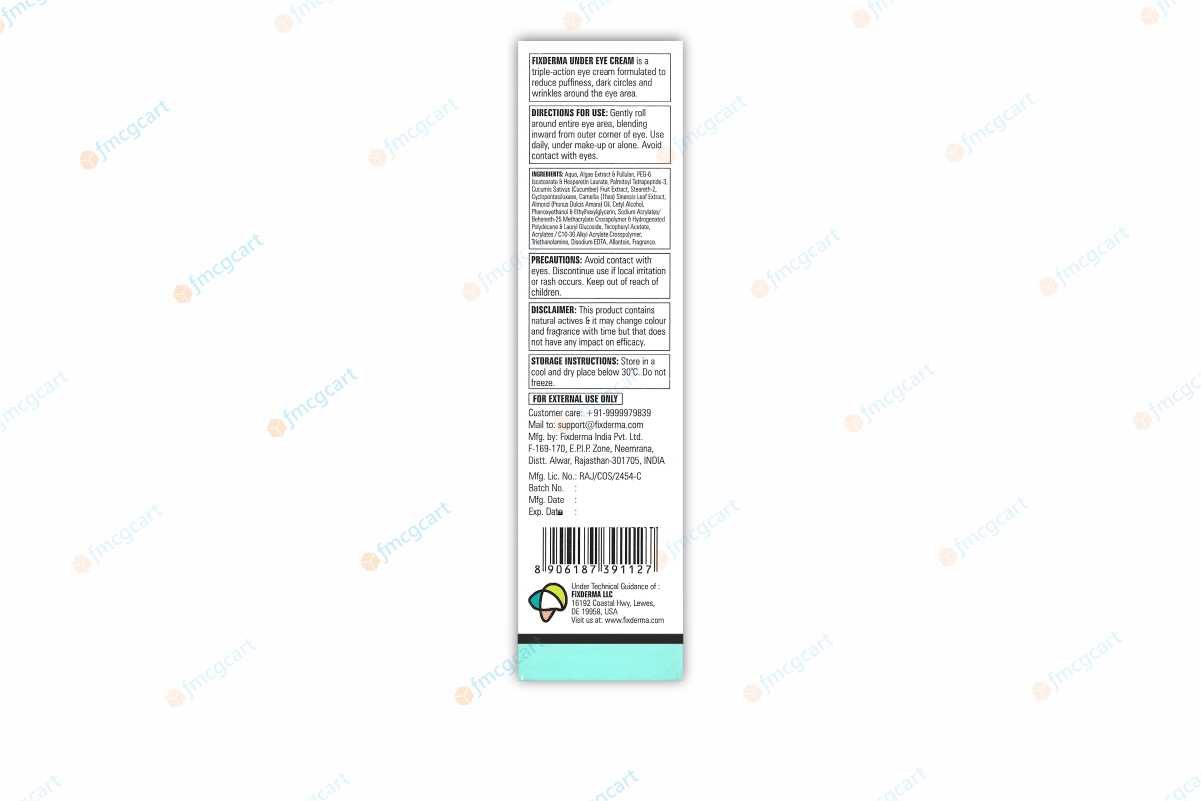 Fixderma Under Eye Cream, 15gm