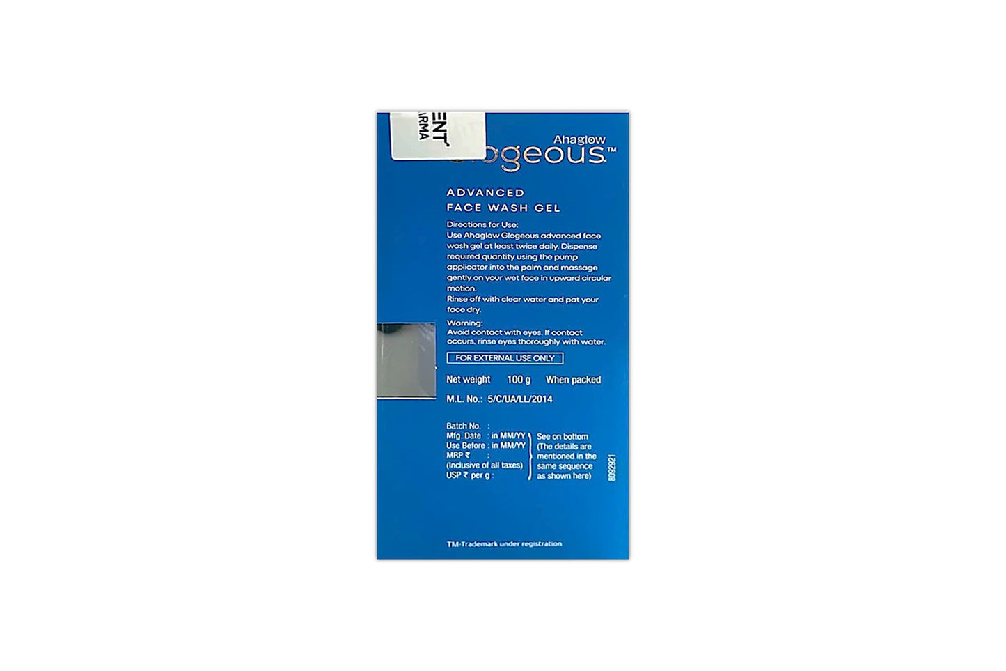 Glogeous Advance Face Wash Gel, 100gm